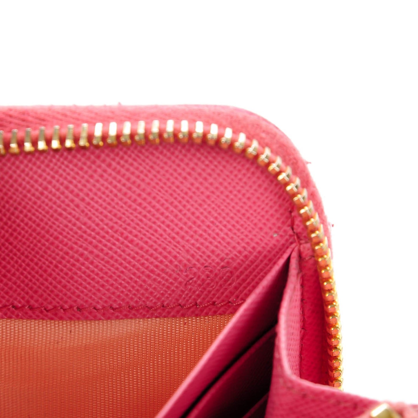 Saffiano Metal Zip Around Wallet Geranio