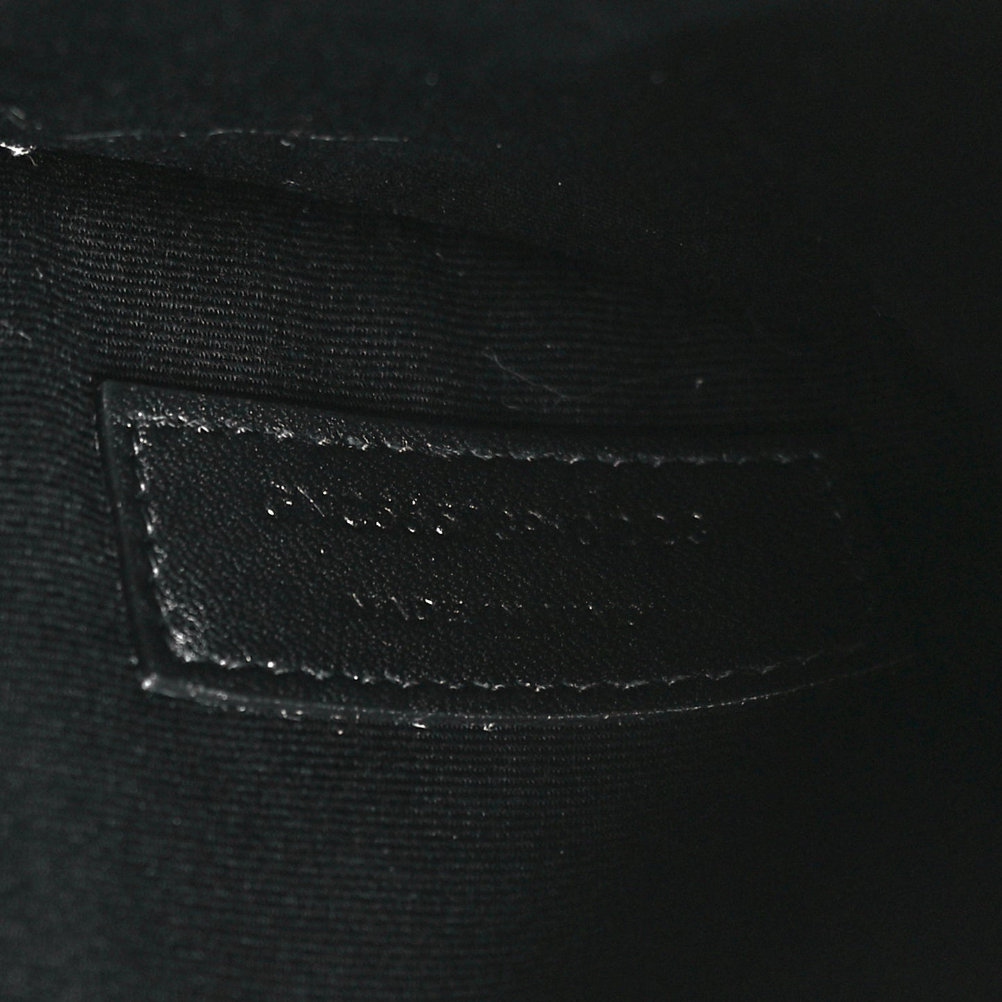 Calfskin Crocodile Embossed Uptown Monogram Pouch Black