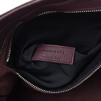 Saint Laurent Grained Calfskin Small Cabas Rive Gauche Amaranto 6 of 18
