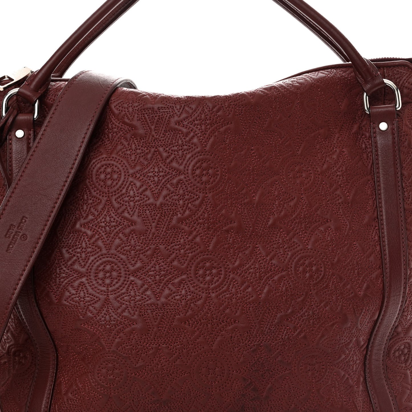 Monogram Lambskin Antheia Ixia MM Fuchsia