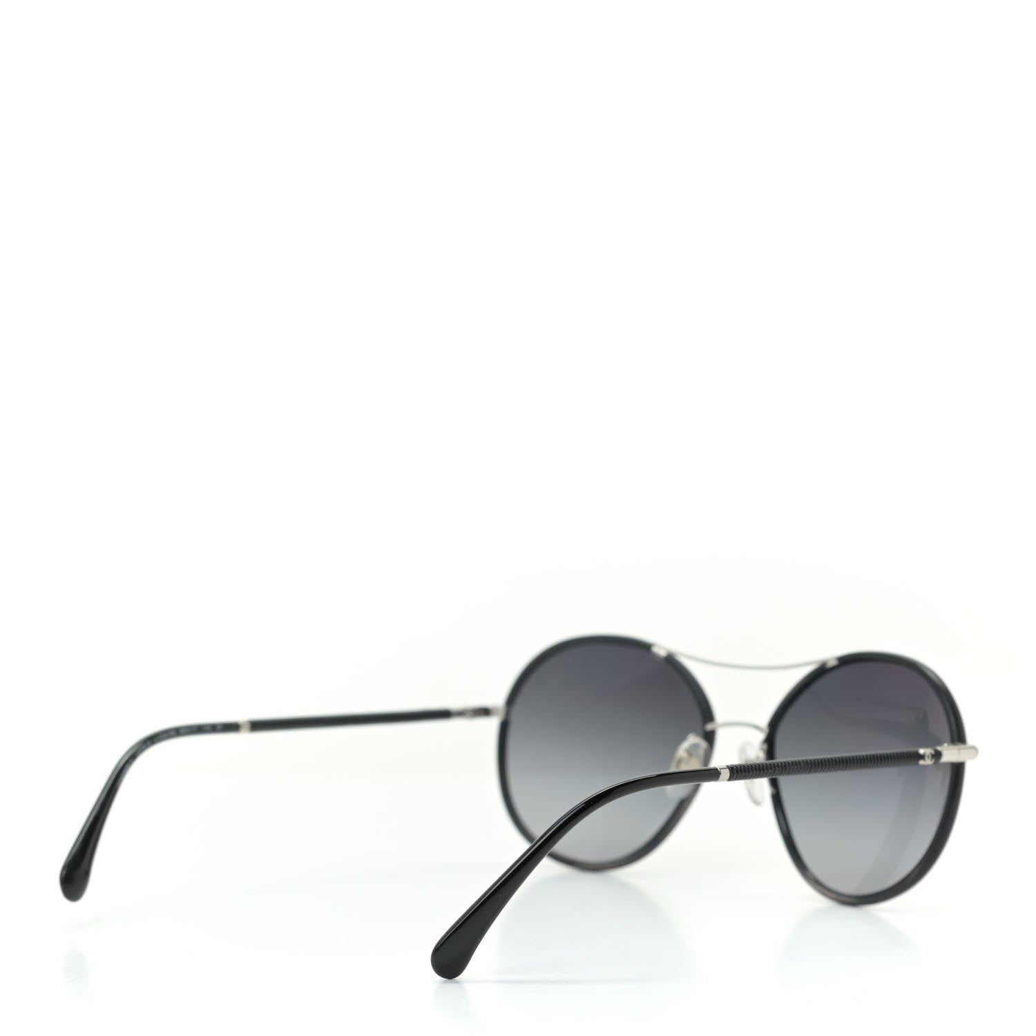 Chanel Round Pilot Polarized Sunglasses 4228-Q Black 4 of 7