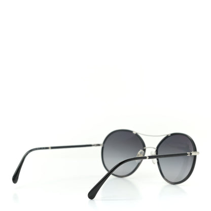 Chanel Round Pilot Polarized Sunglasses 4228-Q Black 4 of 7