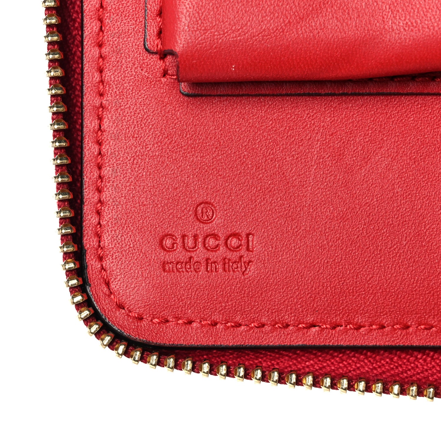 Gucci GG Supreme Monogram Blooms Travel Document Case Beige Blue Navy Hibiscus Red 7 of 13