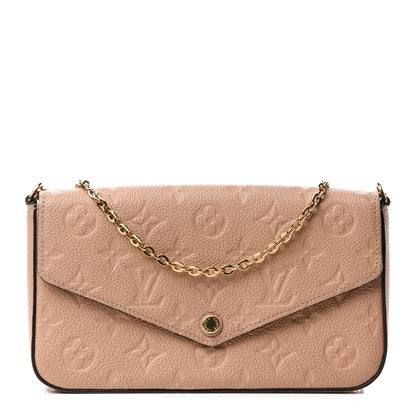 Louis Vuitton Empreinte Pochette Felicie Chain Wallet Papyrus 1 of 10