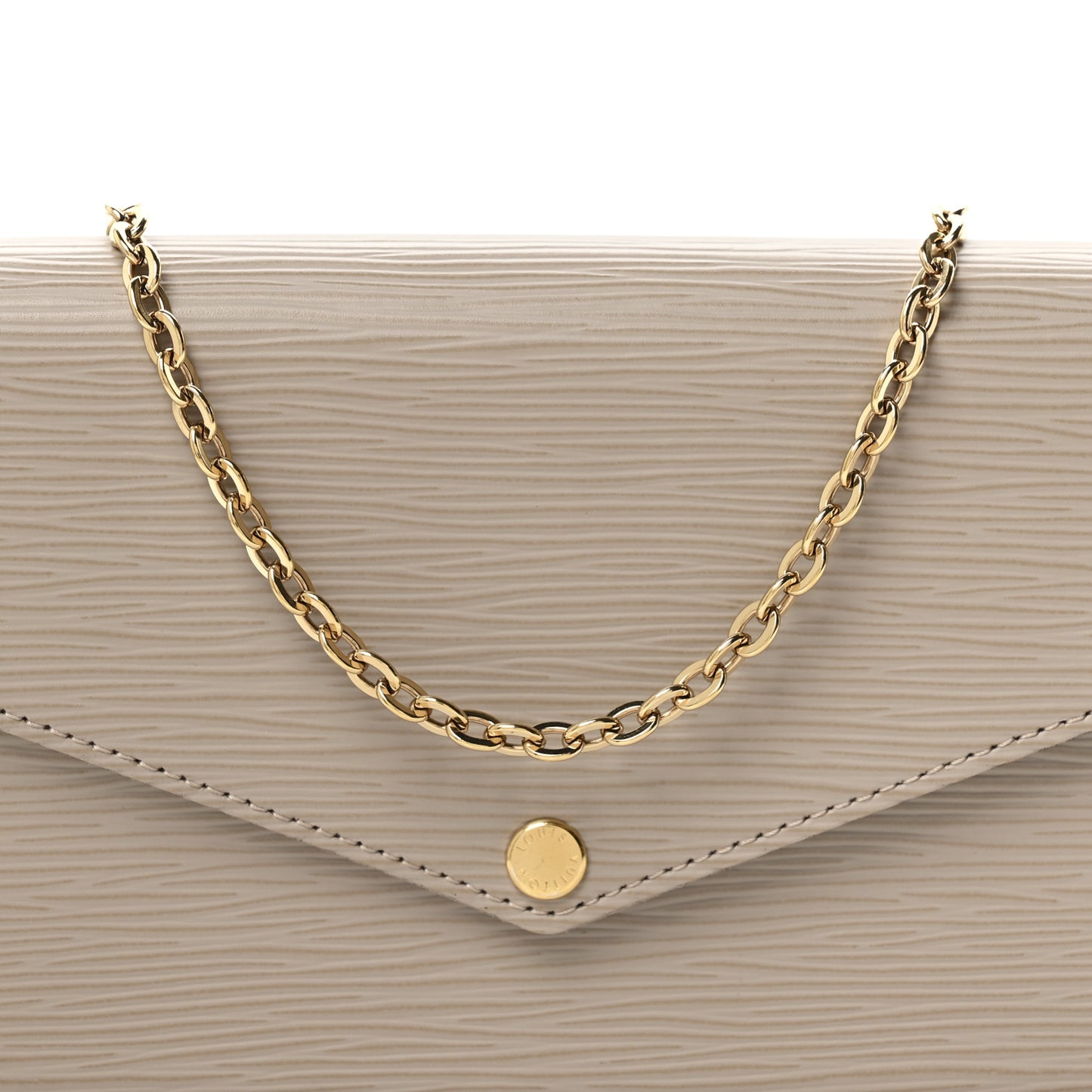 Epi Felicie Pochette Chain Wallet Galet