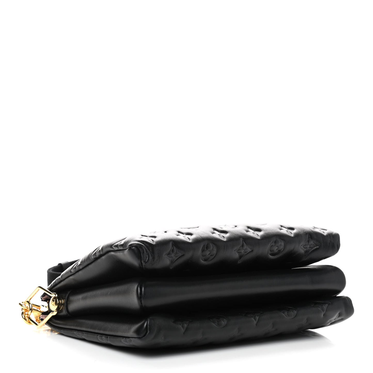 Lambskin Embossed Monogram Coussin PM Black