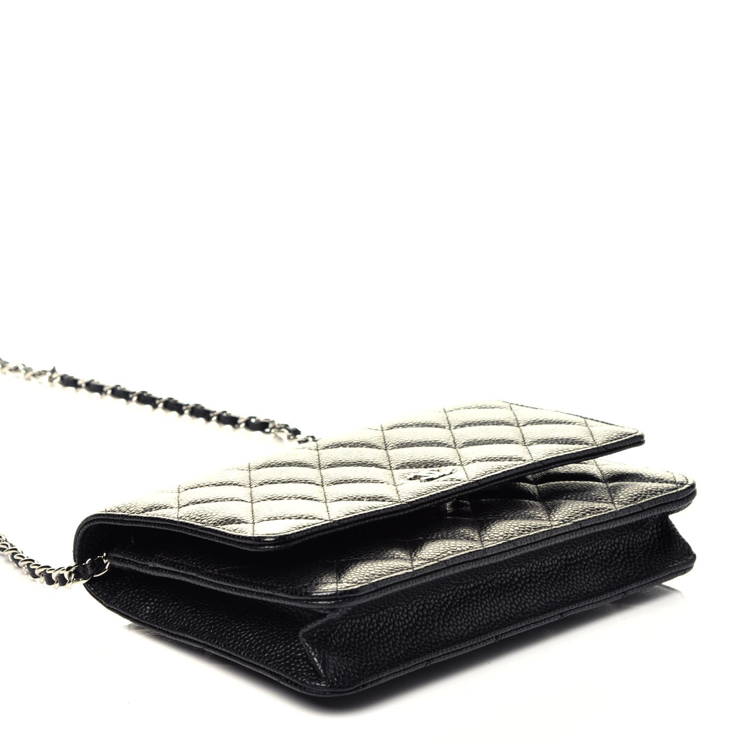Chanel Caviar Quilted Wallet On Chain WOC Black 4 of 9