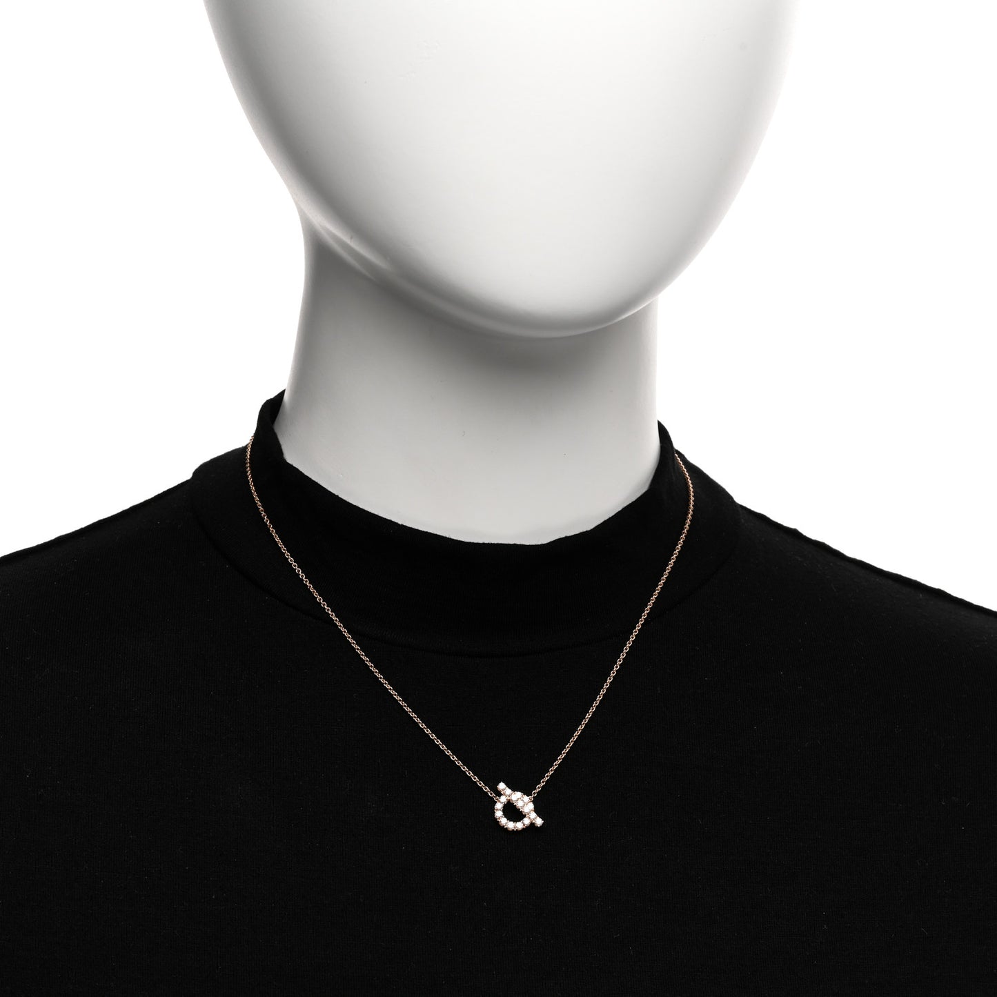 18K Rose Gold Diamond Finesse Pendant Necklace