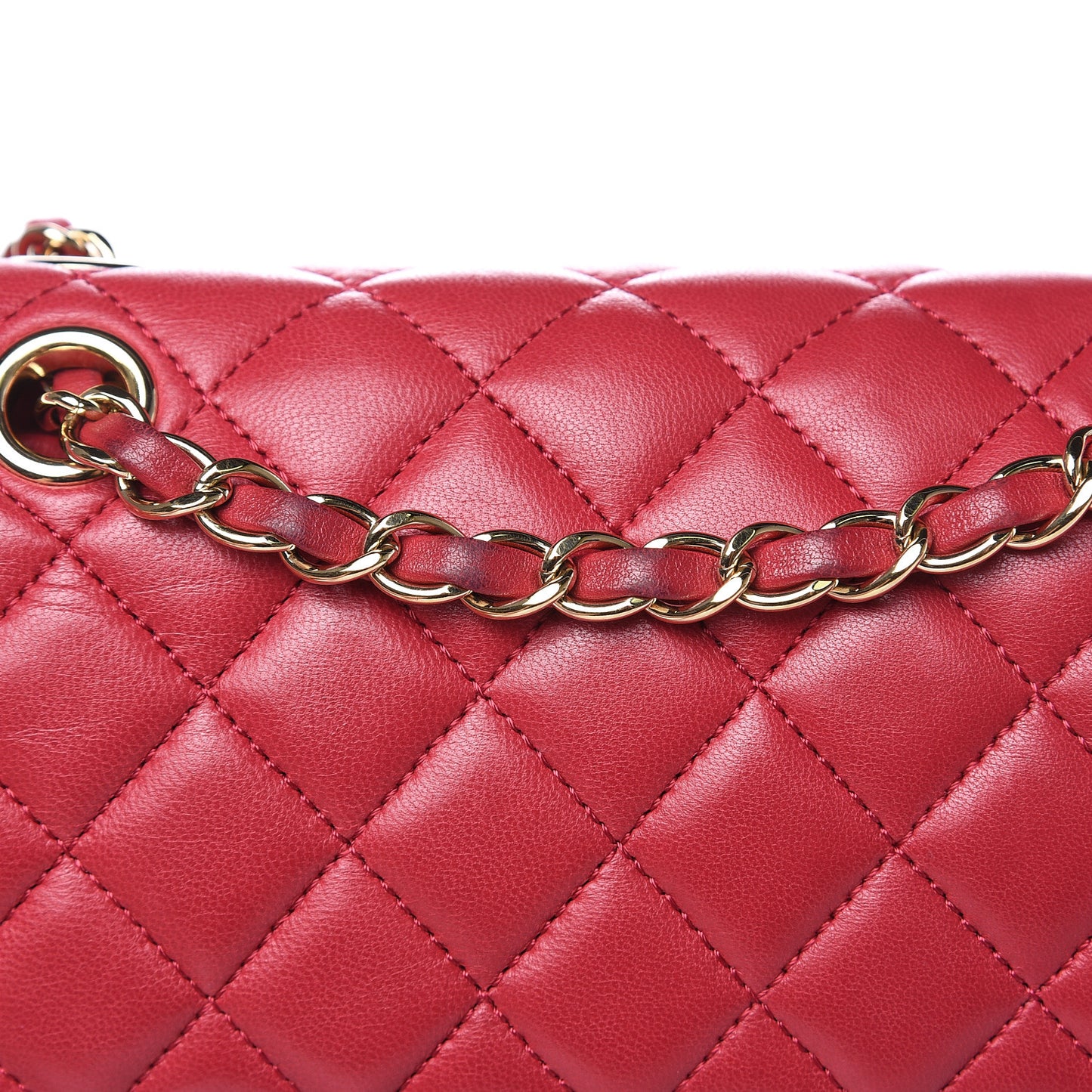 Lambskin Quilted Small Urban Spirit Backpack Red