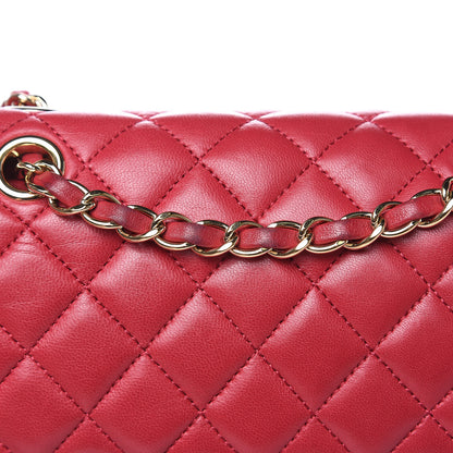 Chanel Lambskin Quilted Small Urban Spirit Backpack Red 14 of 17
