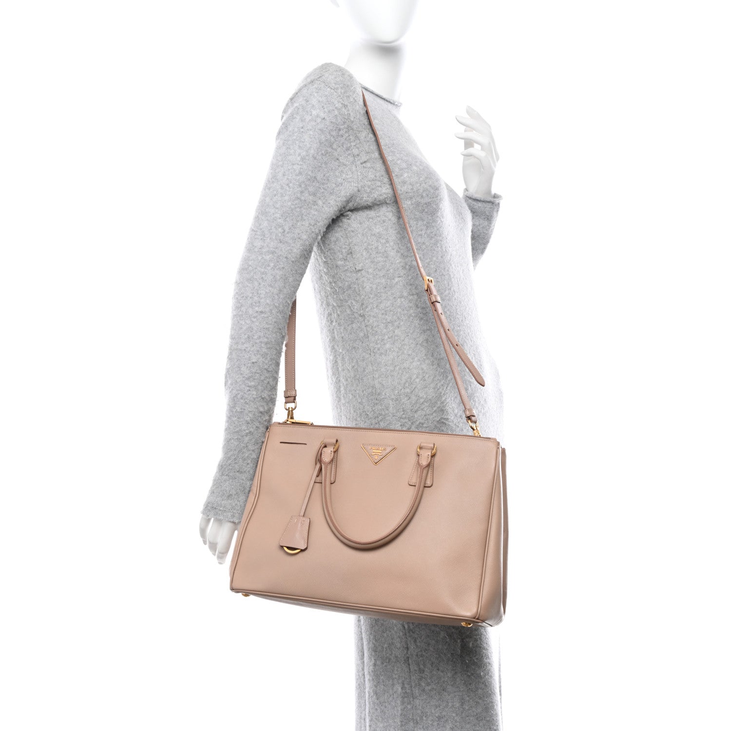 Prada Saffiano Medium Galleria Double Zip Tote Cammeo 2 of 13