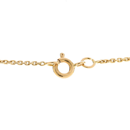 Louis Vuitton 18K Yellow Gold Diamond Small LV Volt One Pendant Necklace 5 of 6
