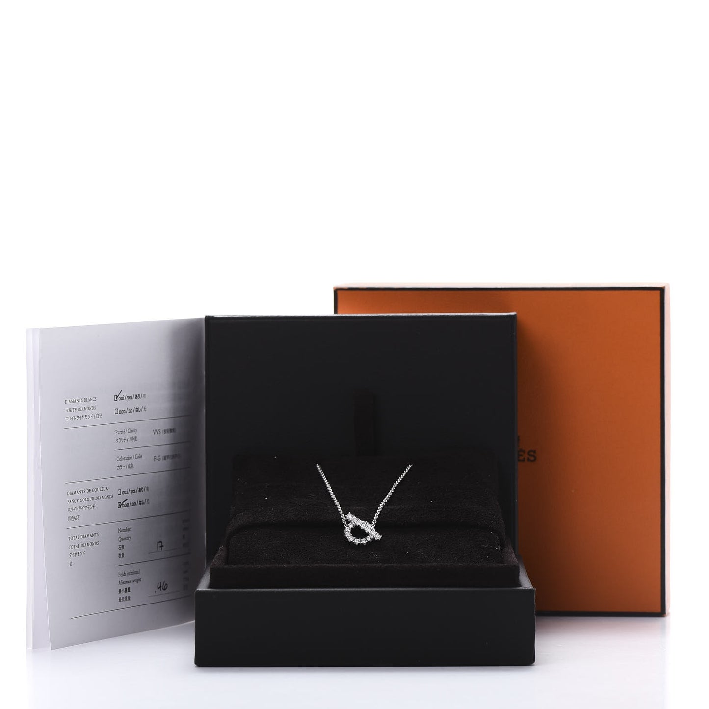 18K White Gold Diamond Finesse Pendant Necklace