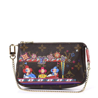 Louis Vuitton Monogram 2020 Christmas Animation Bumper Cars Mini Pochette Accessories Coquelicot 1 of 10