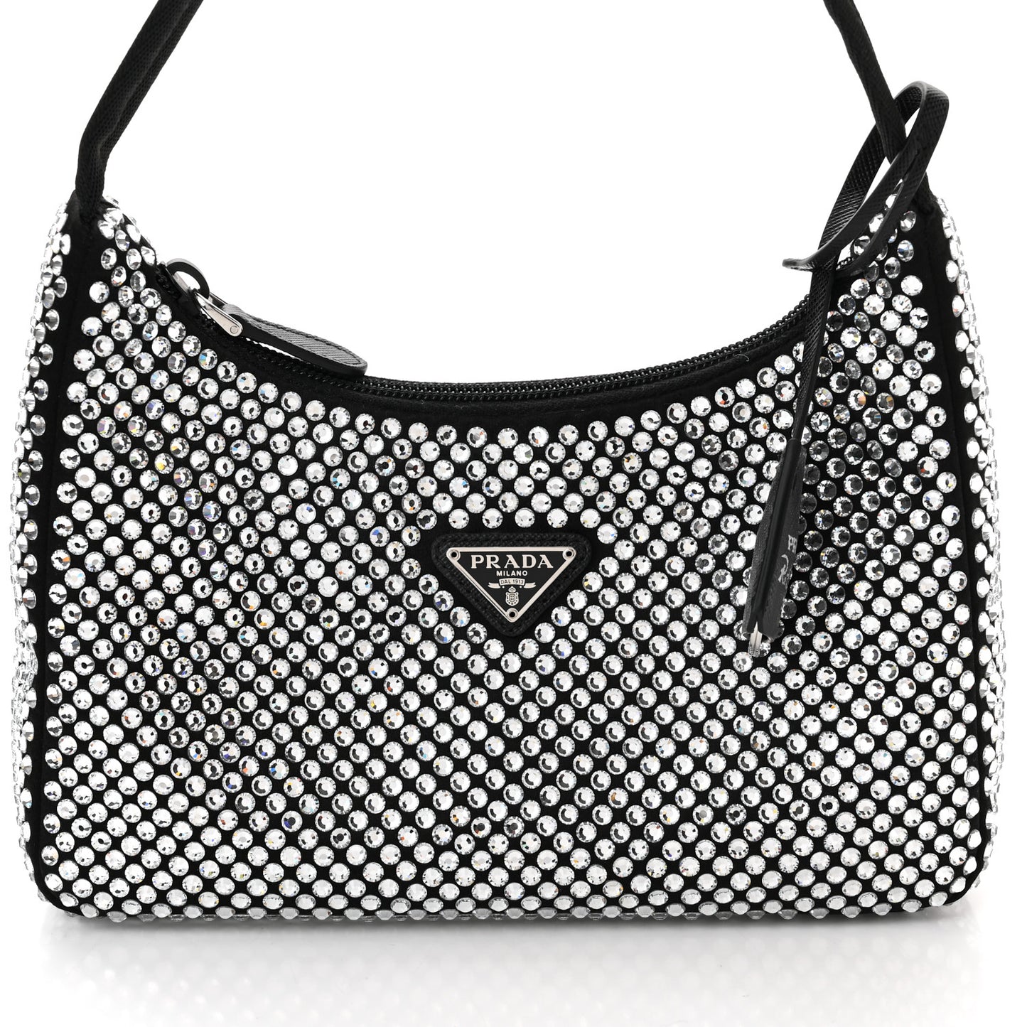 Satin Crystal Mini Re-Edition 2000 Bag Cristal