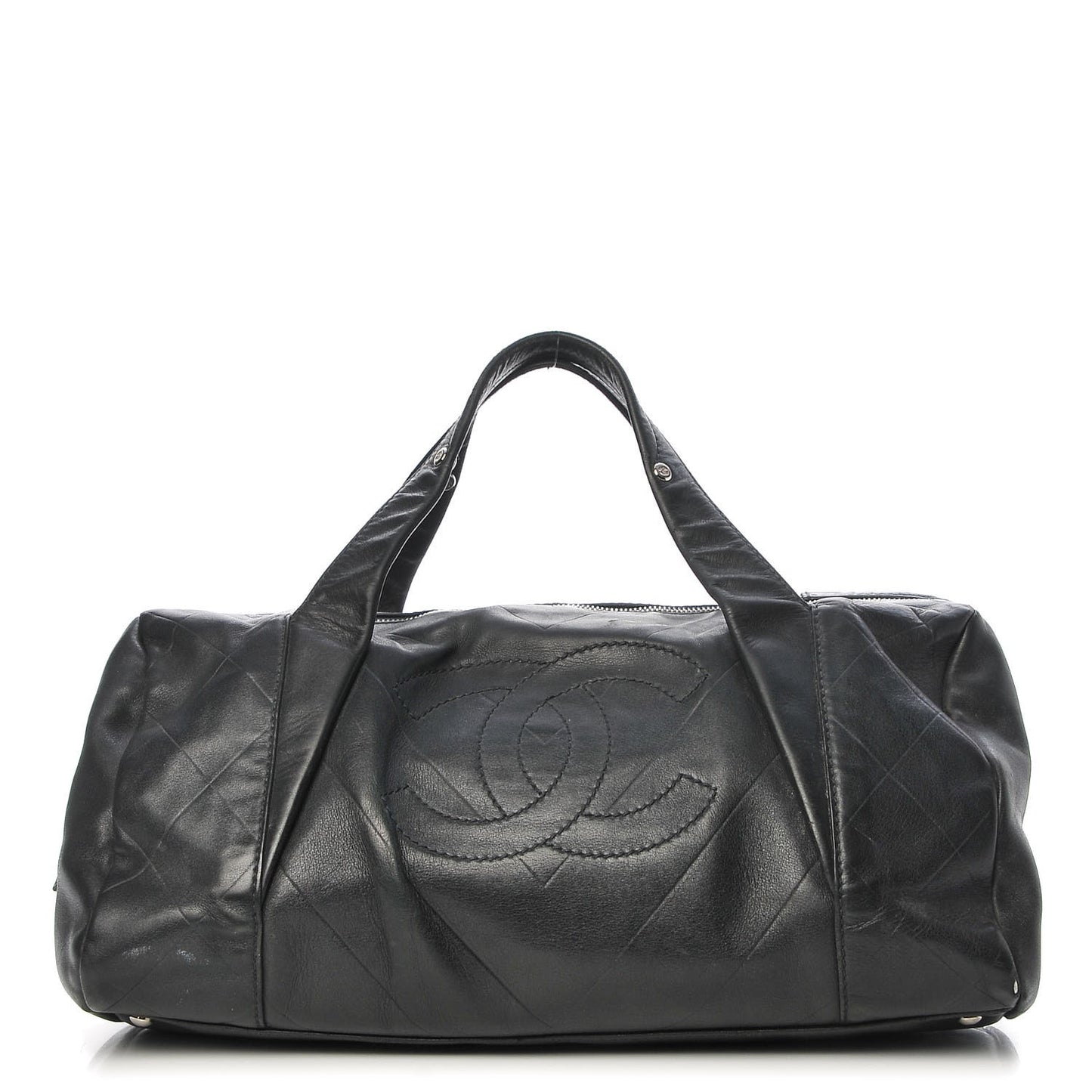 Calfskin CC Chevron All Day Long Boston Black