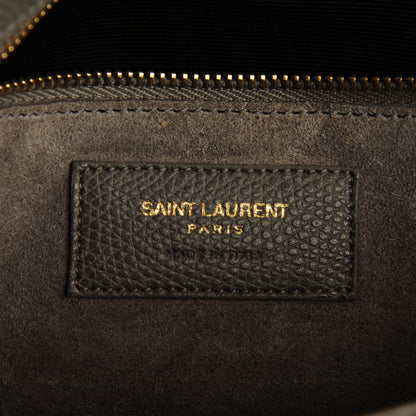 Saint Laurent Textured Calfskin Medium Classic Monogram Universite Bag Fog 6 of 8