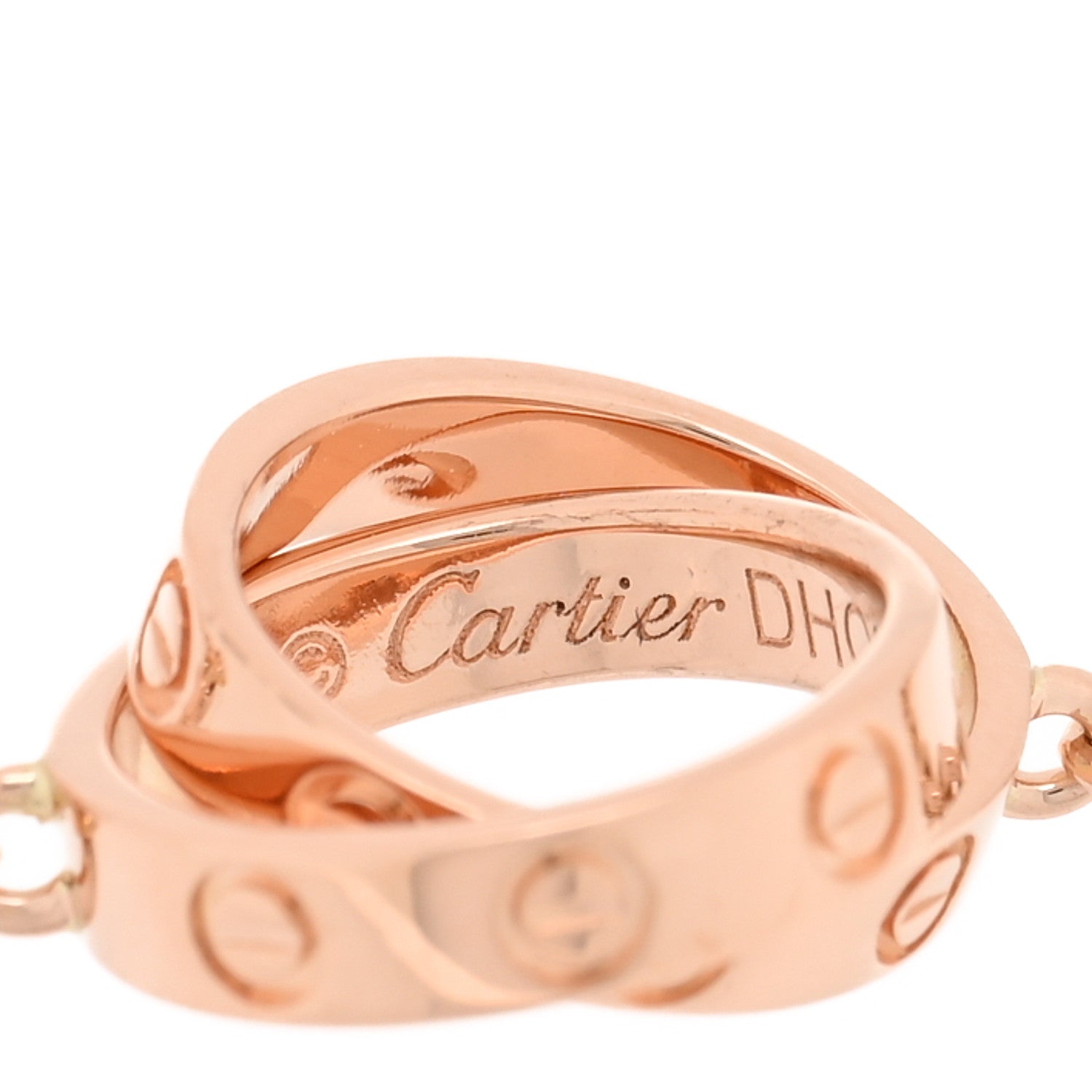 Cartier 18K Pink Gold Interlocking LOVE Bracelet 3 of 3