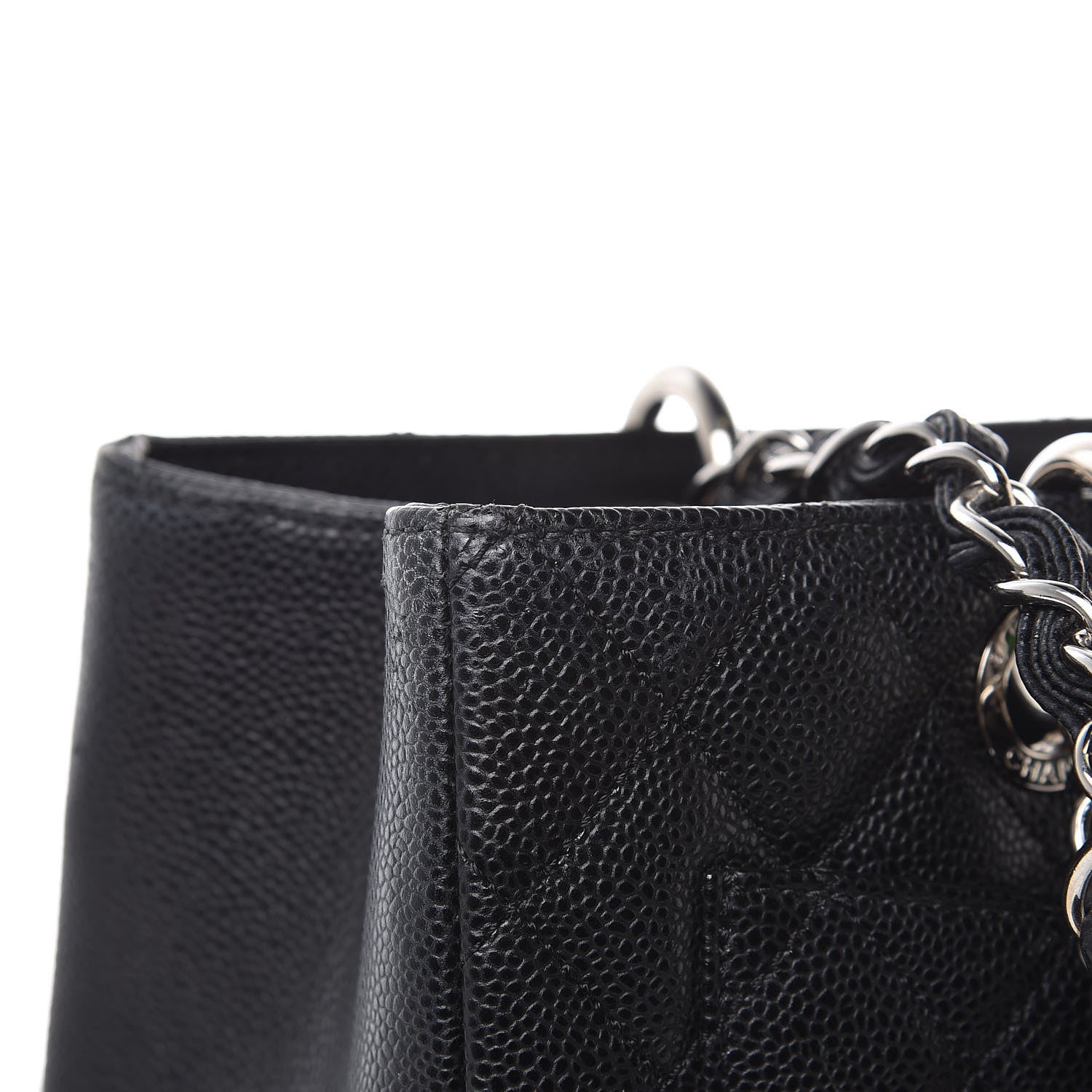Chanel Caviar Quilted Grand Shopping Tote GST Black 12 of 14