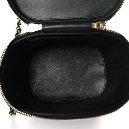 Chanel Lambskin Quilted Trendy Vanity Case Black 5 of 9