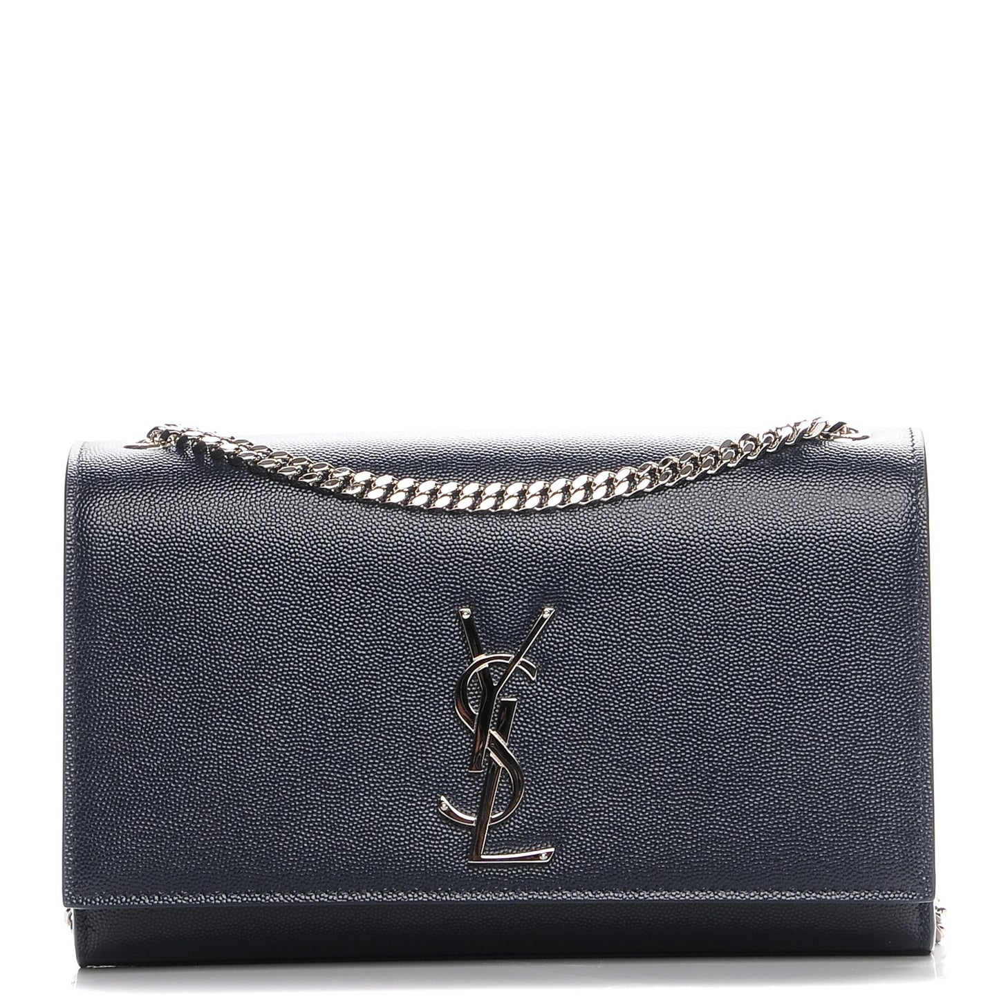 Grain De Poudre Medium Classic Monogram Kate Satchel Medium Blue