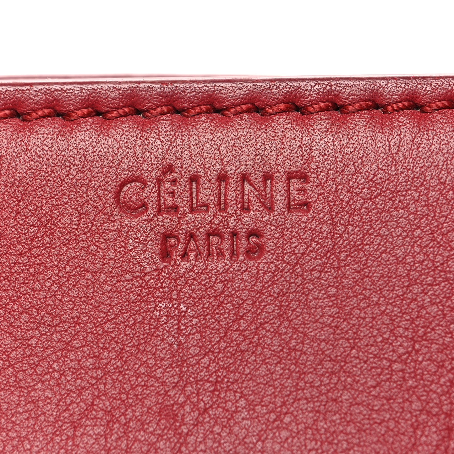 Baby Grained Calfskin Medium Phantom Luggage Carmin