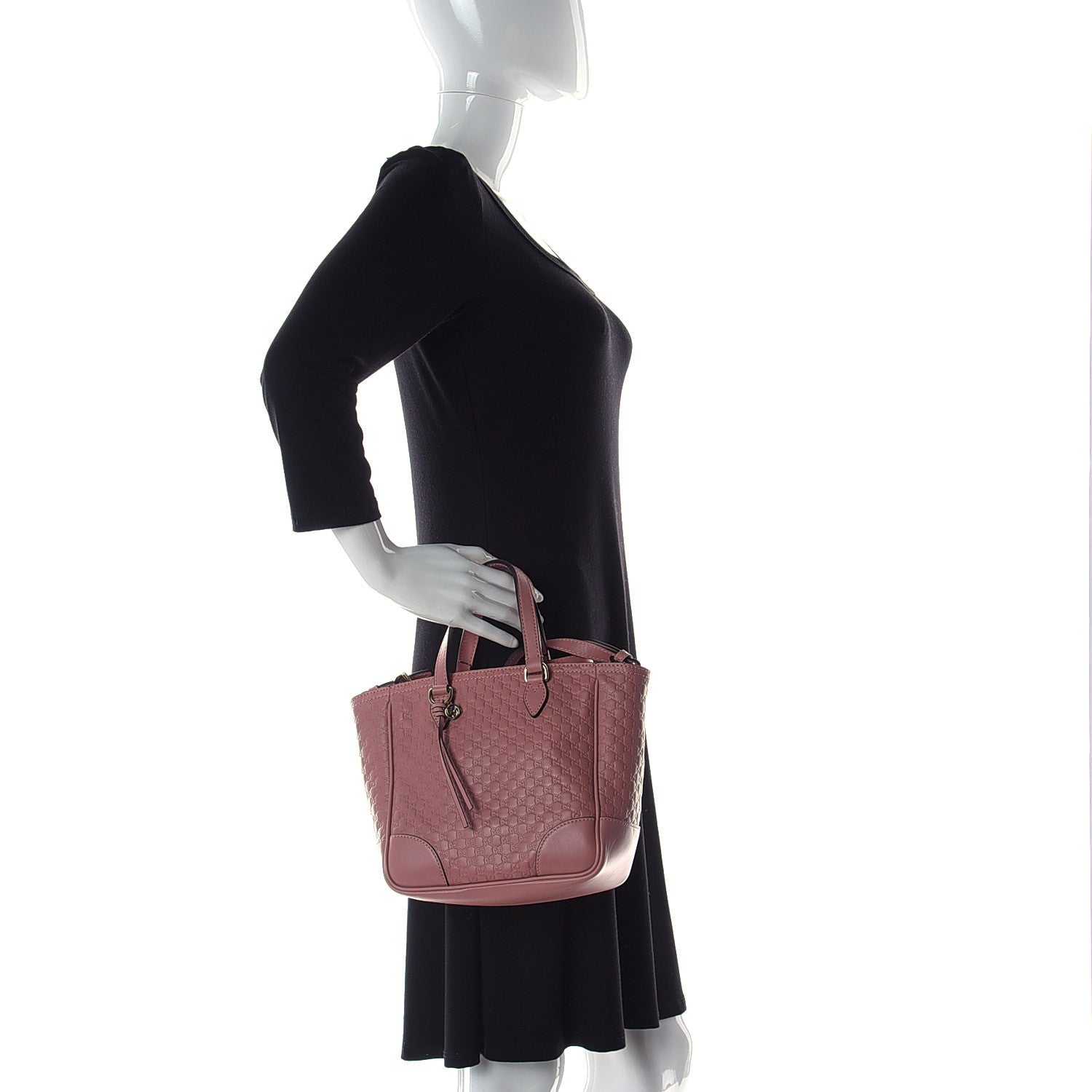 Gucci Microguccissima Bree Zippered Tote Soft Pink 2 of 10