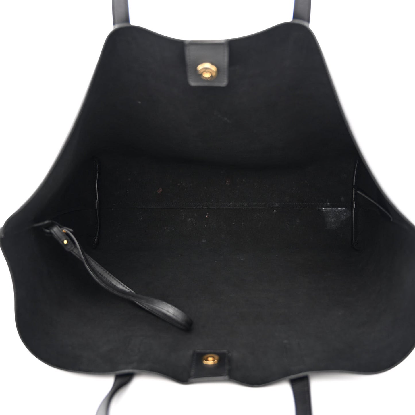 Calfskin Large Shopping Tote Black