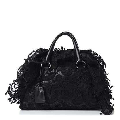 Prada Lace Pizzo S Bowler Black 1 of 11
