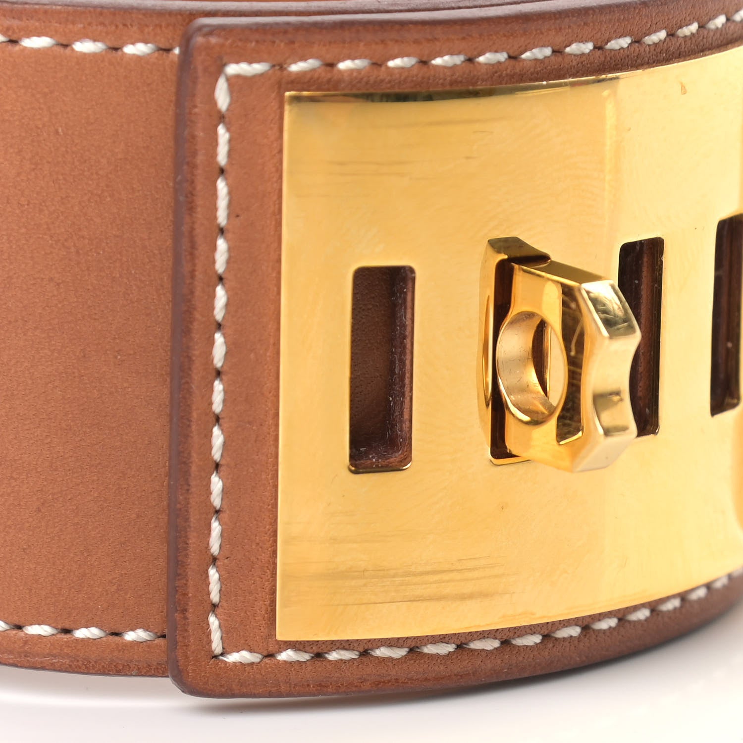 Hermes Barenia Collier de Chien CDC Bracelet S Fauve 7 of 8