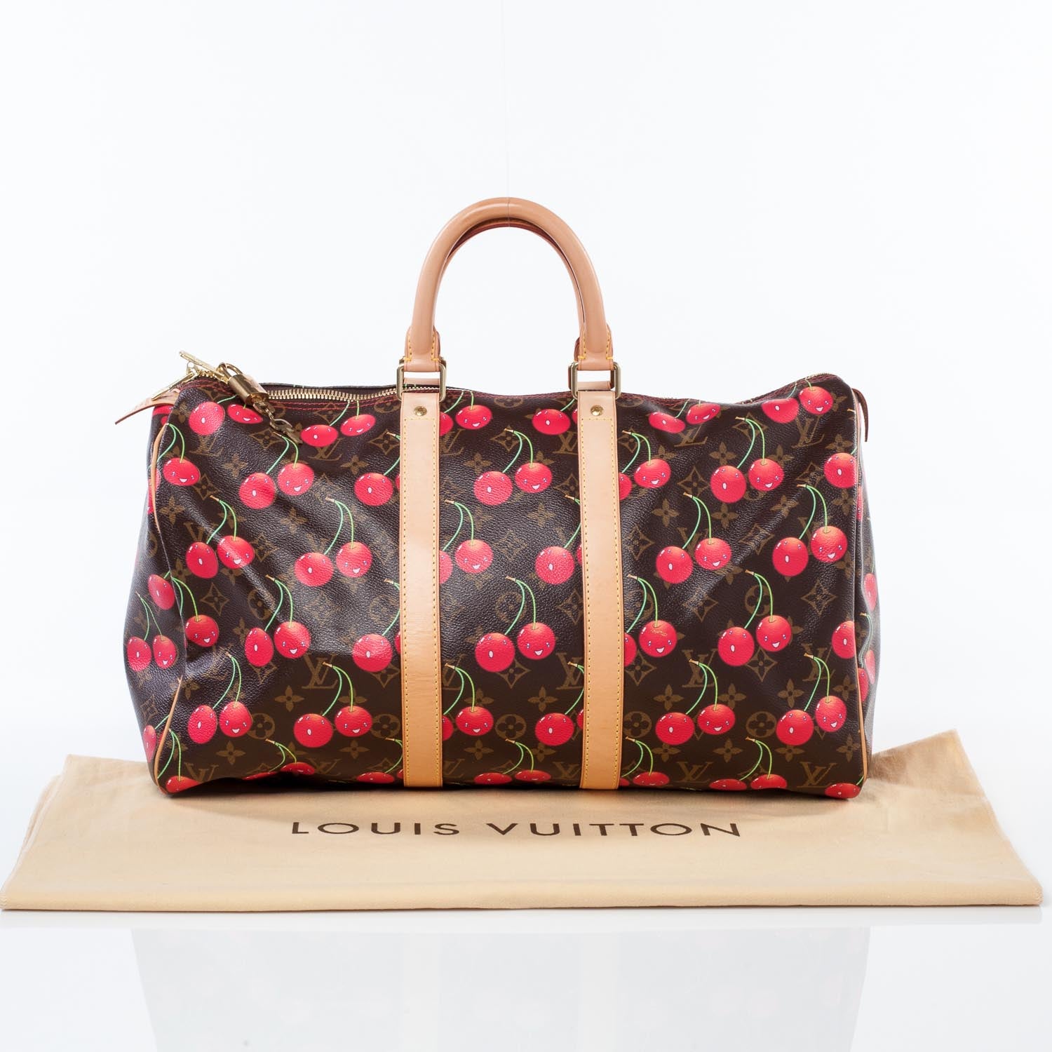 Louis Vuitton Monogram Cerises Keepall 45 10 of 10