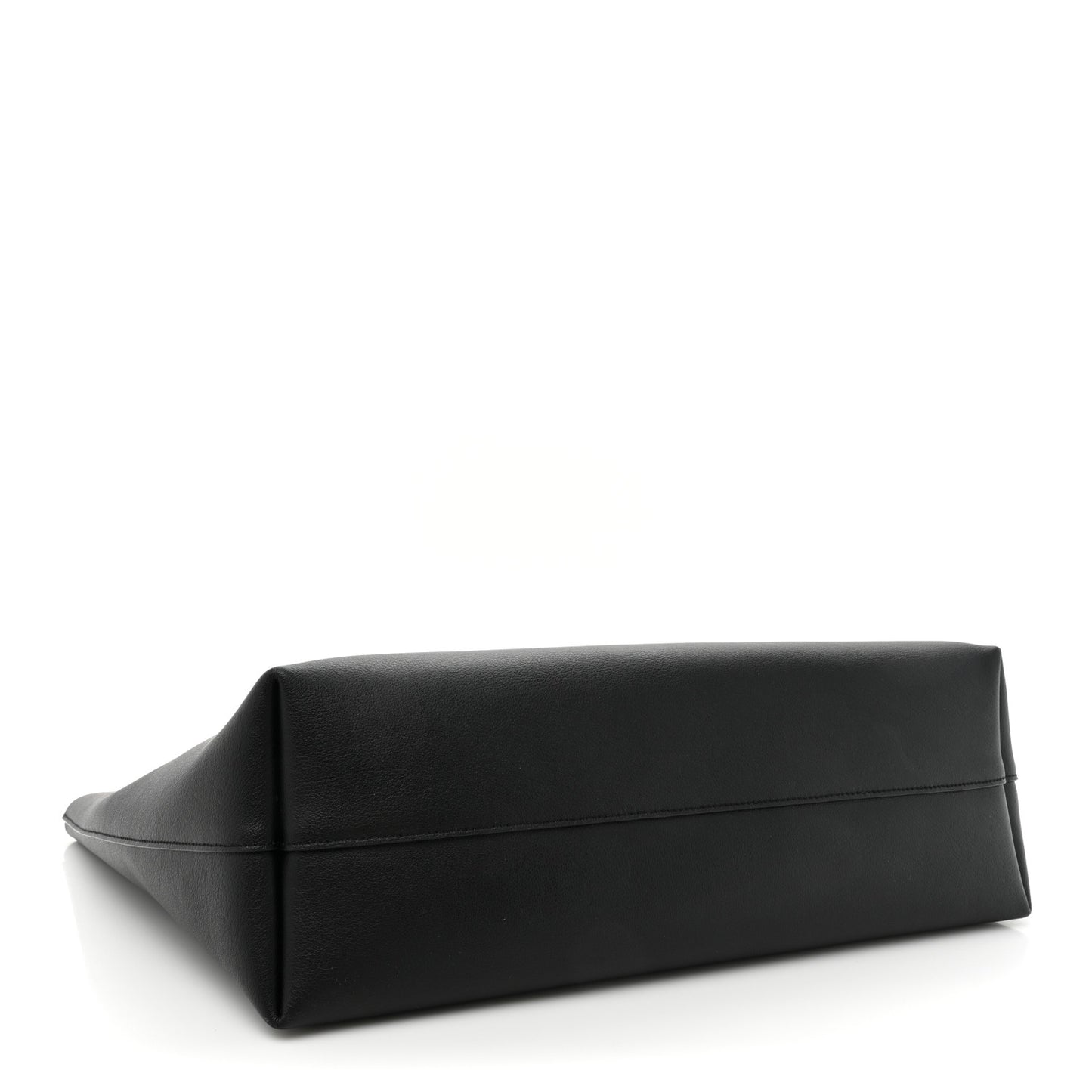 Calfskin Large Shopping Tote Black