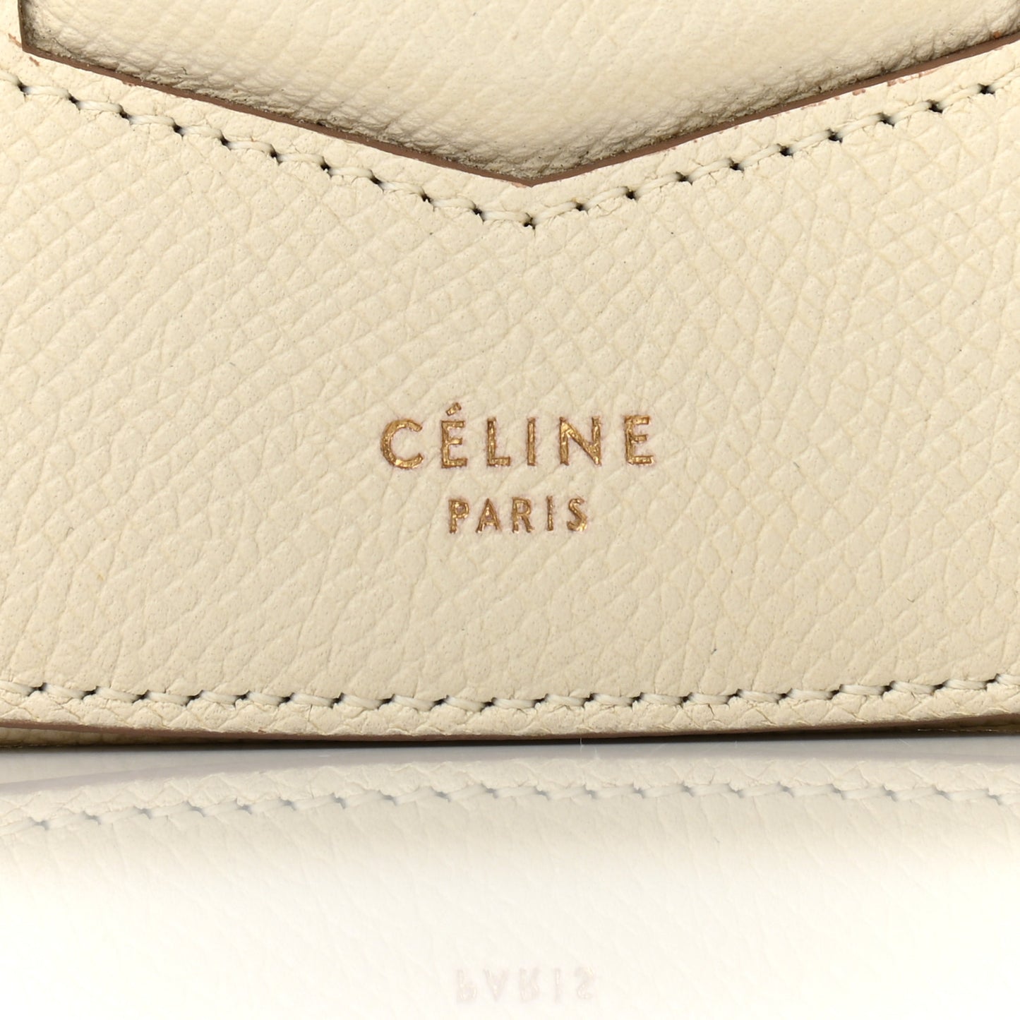 Grained Calfskin Compact Trotteur White