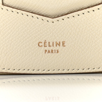 Celine Grained Calfskin Compact Trotteur White 6 of 10