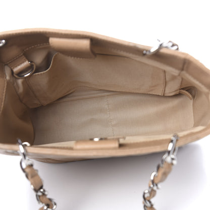 Chanel Caviar Quilted Petit Shopping Tote PST Dark Beige 5 of 19