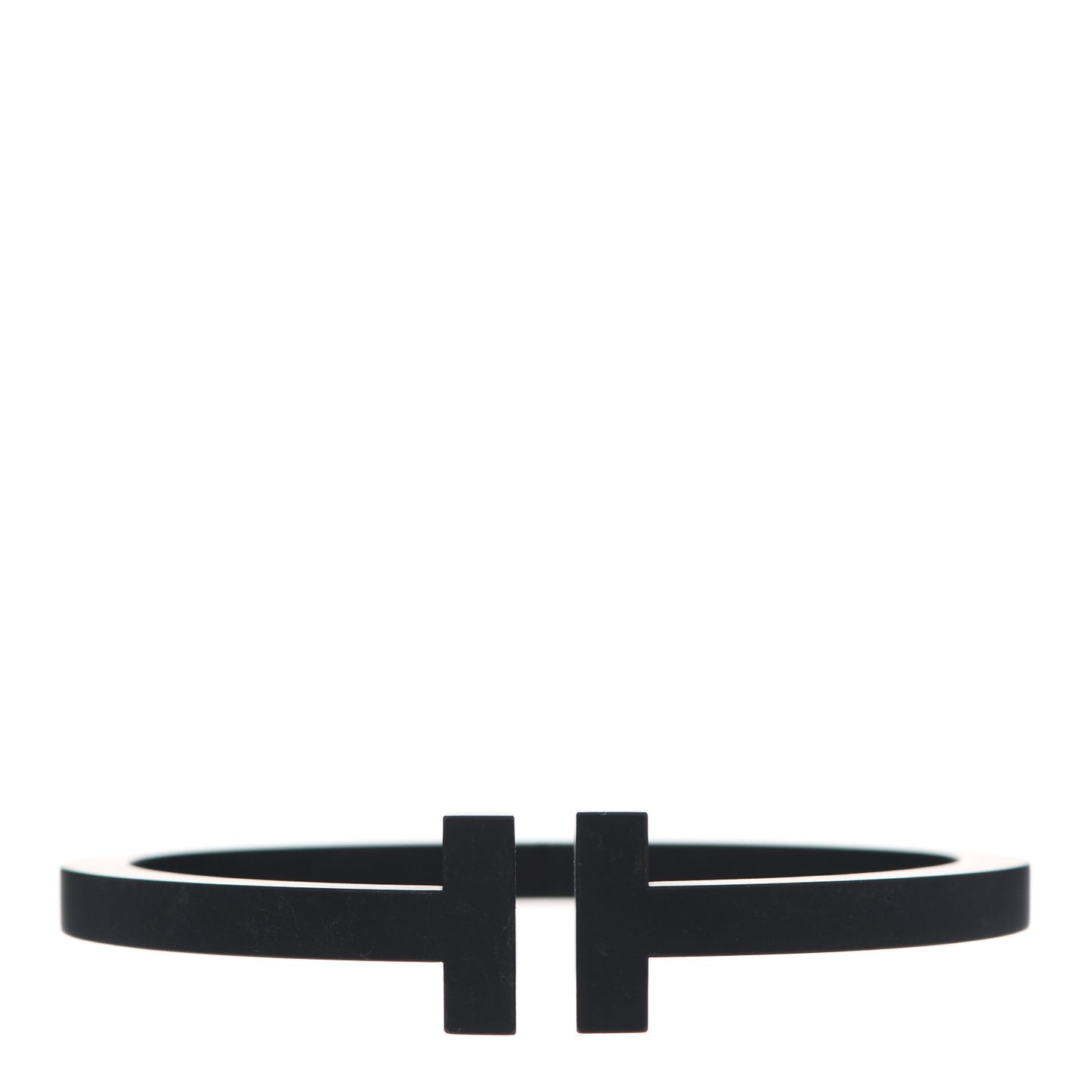 Black-Coated Stainless Steel T Square Bracelet