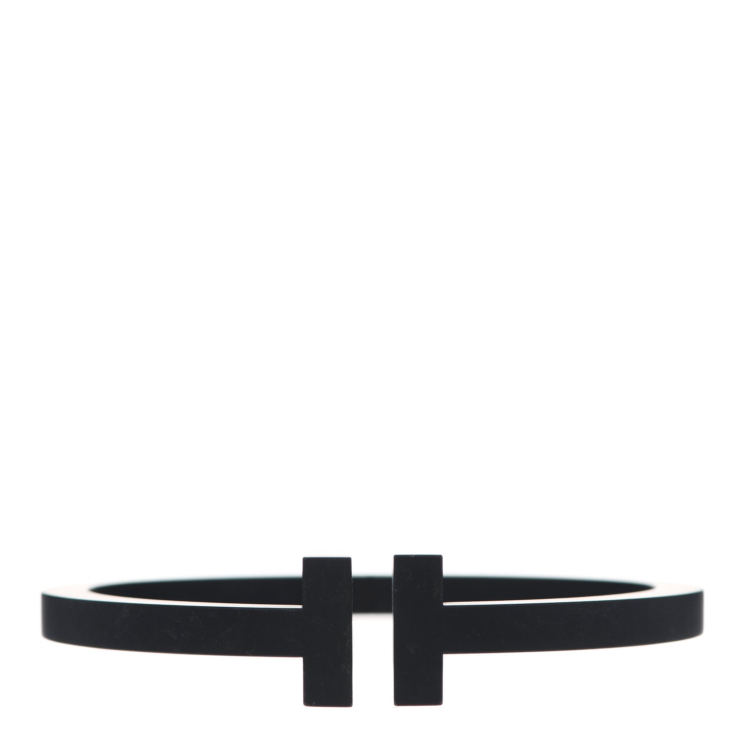 Tiffany Black-Coated Stainless Steel T Square Bracelet 1 of 5