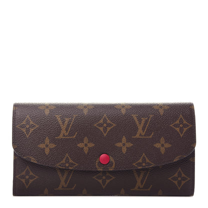 Louis Vuitton Monogram Emilie Wallet Fuchsia 1 of 8