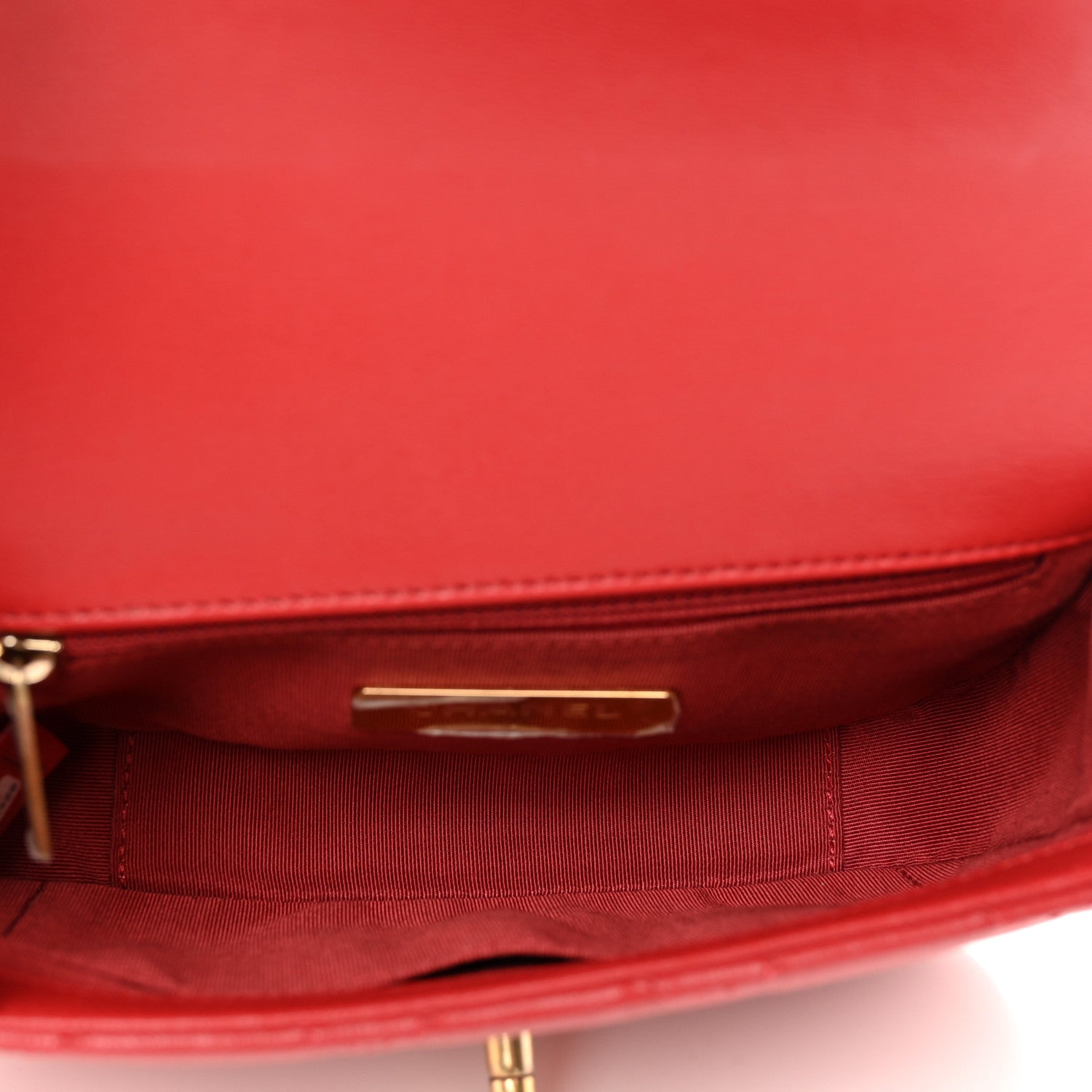 Chanel Lambskin Quilted Chain Infinity Waist Belt Bag Red 5 of 12