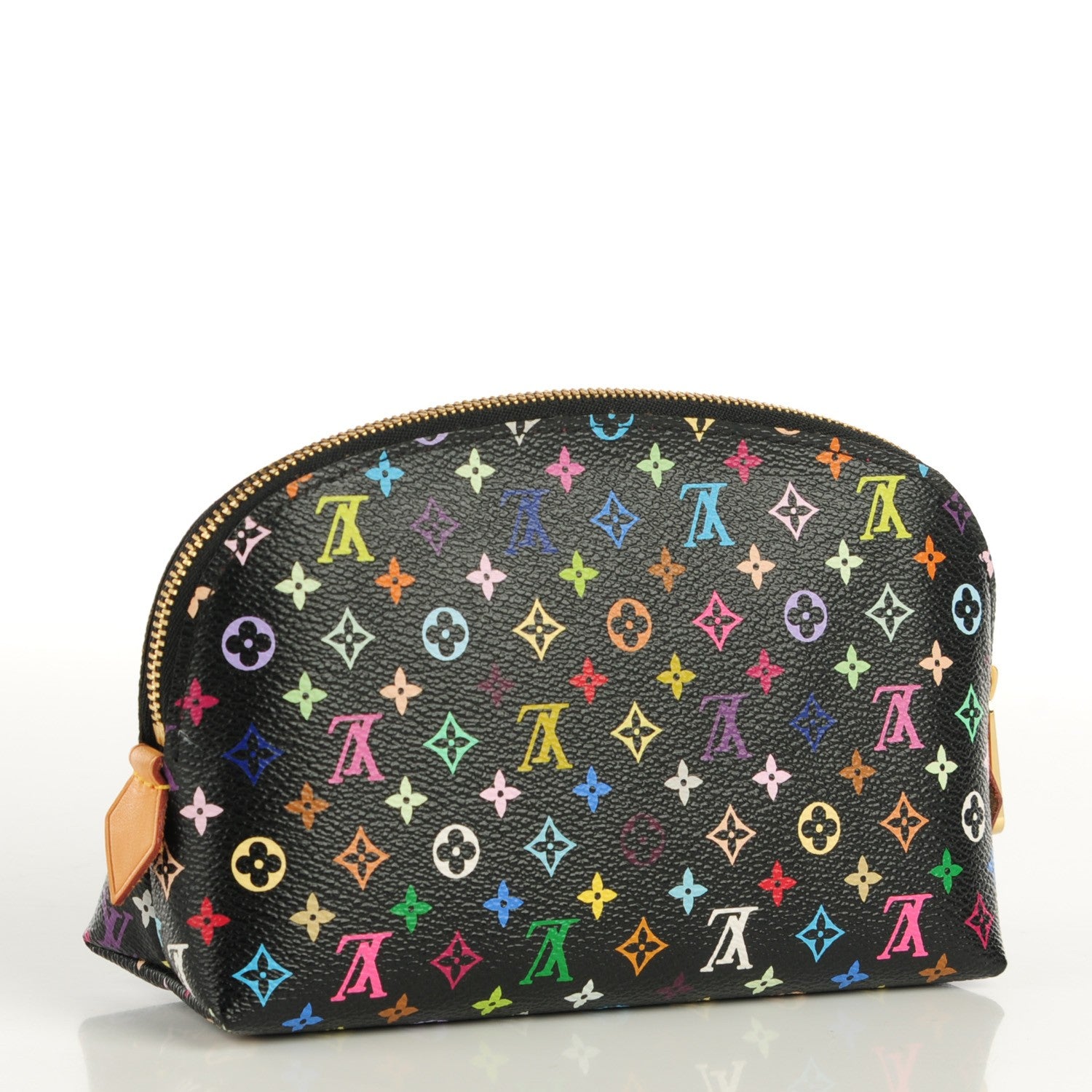 Louis Vuitton Monogram Multicolor Cosmetic Pouch Black Grenade 3 of 7