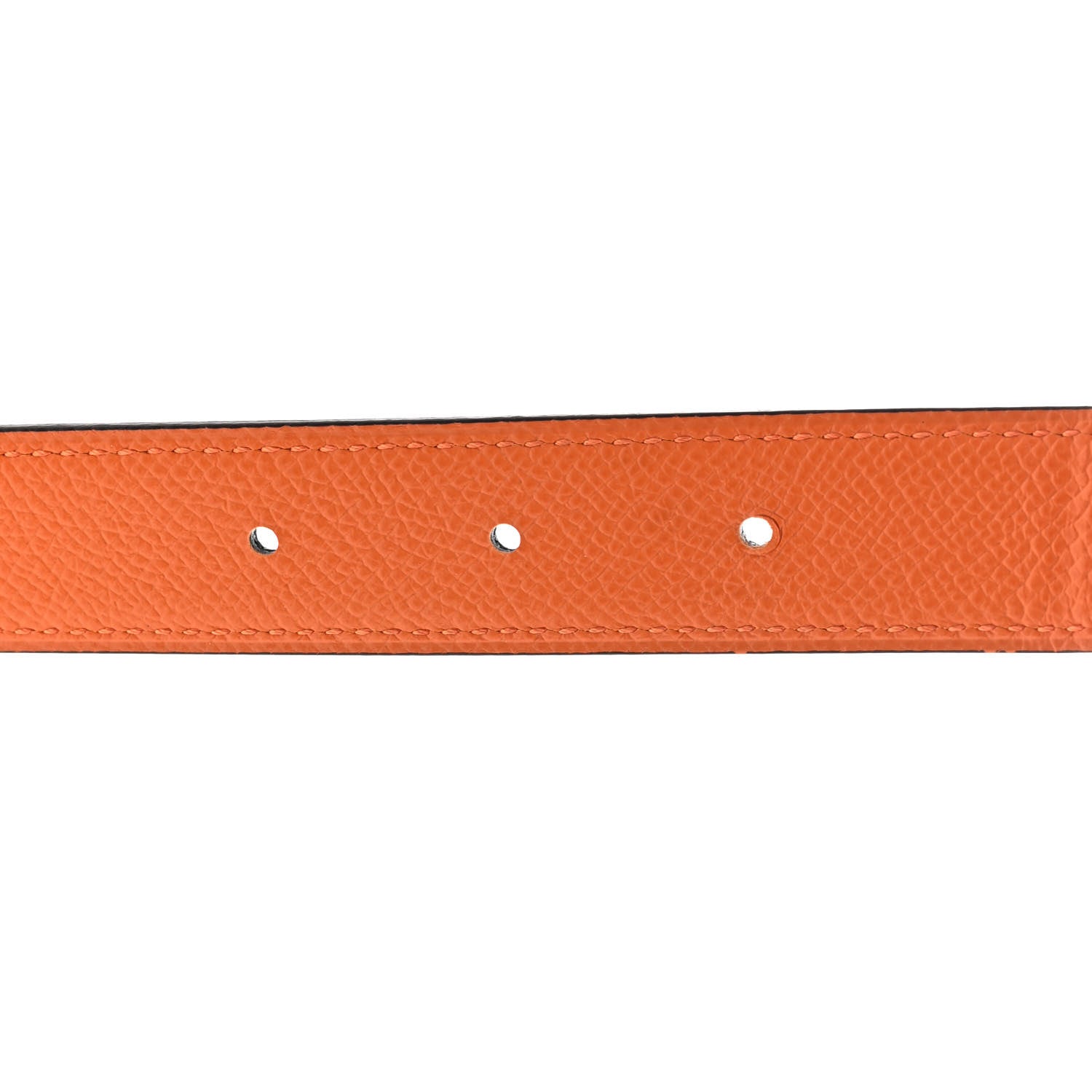 Hermes Swift Epsom 24mm Mini Constance H Belt 70 Black Orange 5 of 5