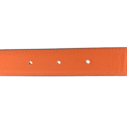 Hermes Swift Epsom 24mm Mini Constance H Belt 70 Black Orange 5 of 5