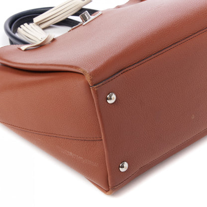 Louis Vuitton Calfskin Lockmeto Caramel Creme Black 5 of 7