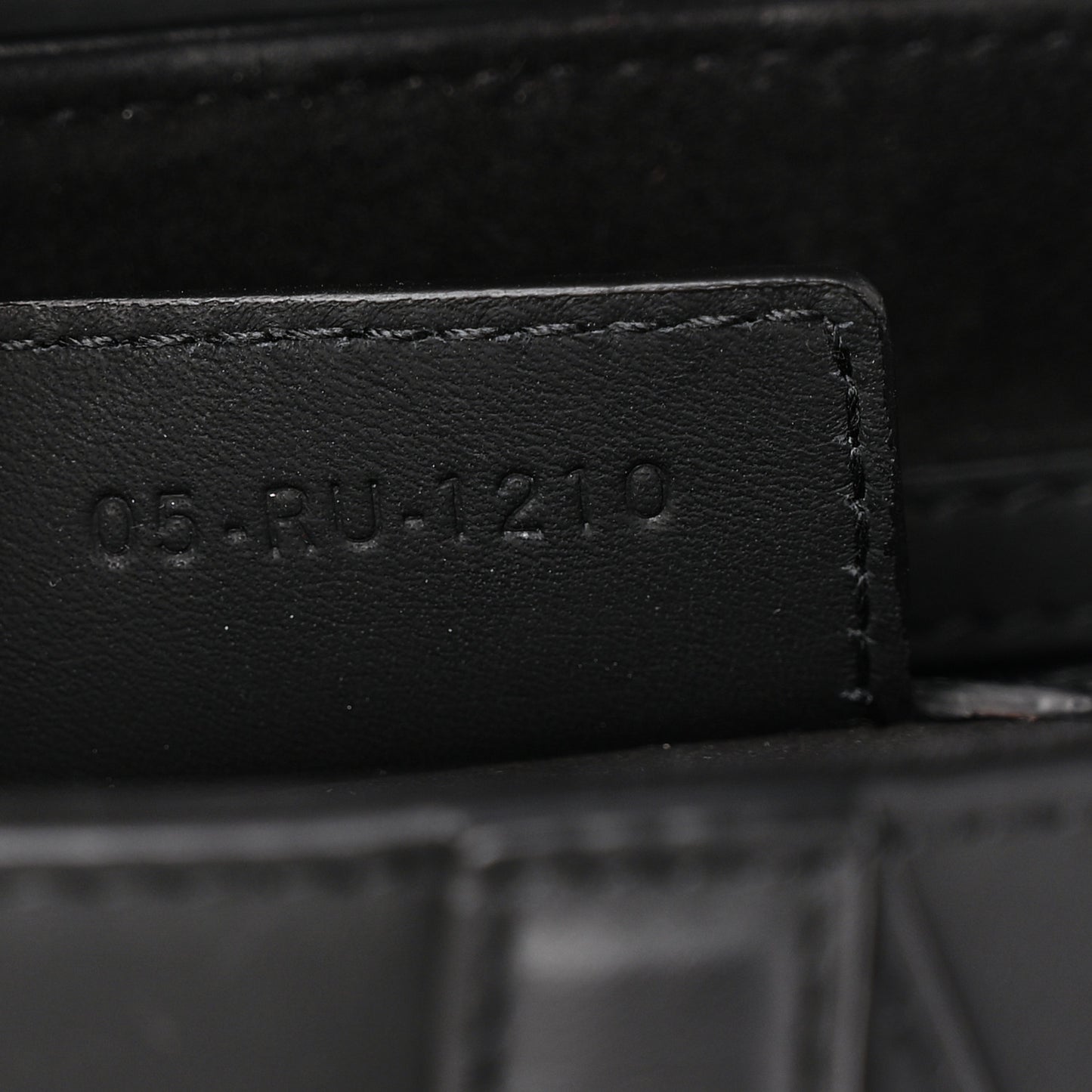 Ultra Matte Calfskin Saddle Bag Black