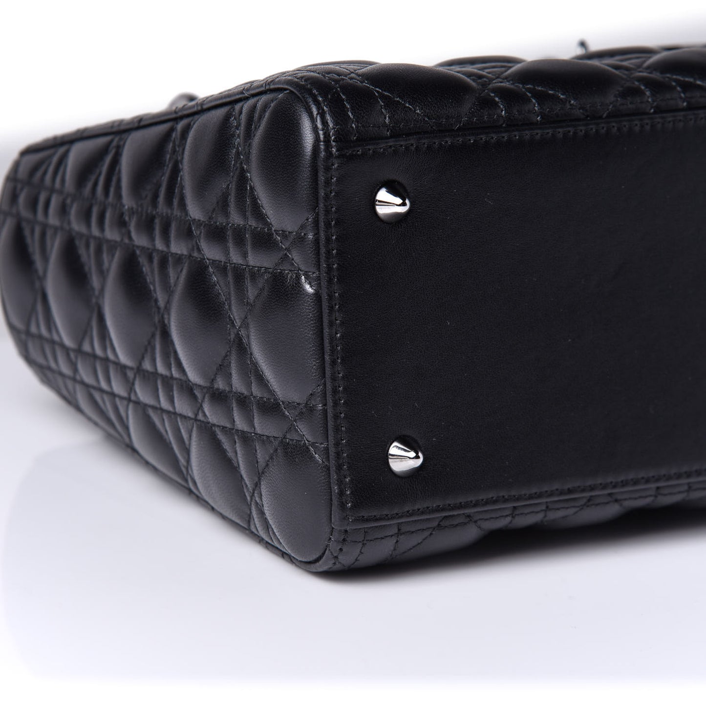 Lambskin Cannage Medium Lady Dior Black