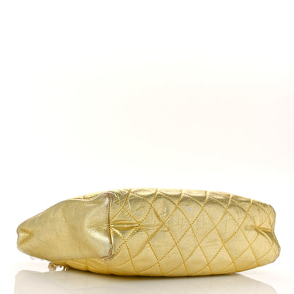 Chanel Metallic Lambskin Crystal Quilted Shoulder Bag Gold 4 of 11