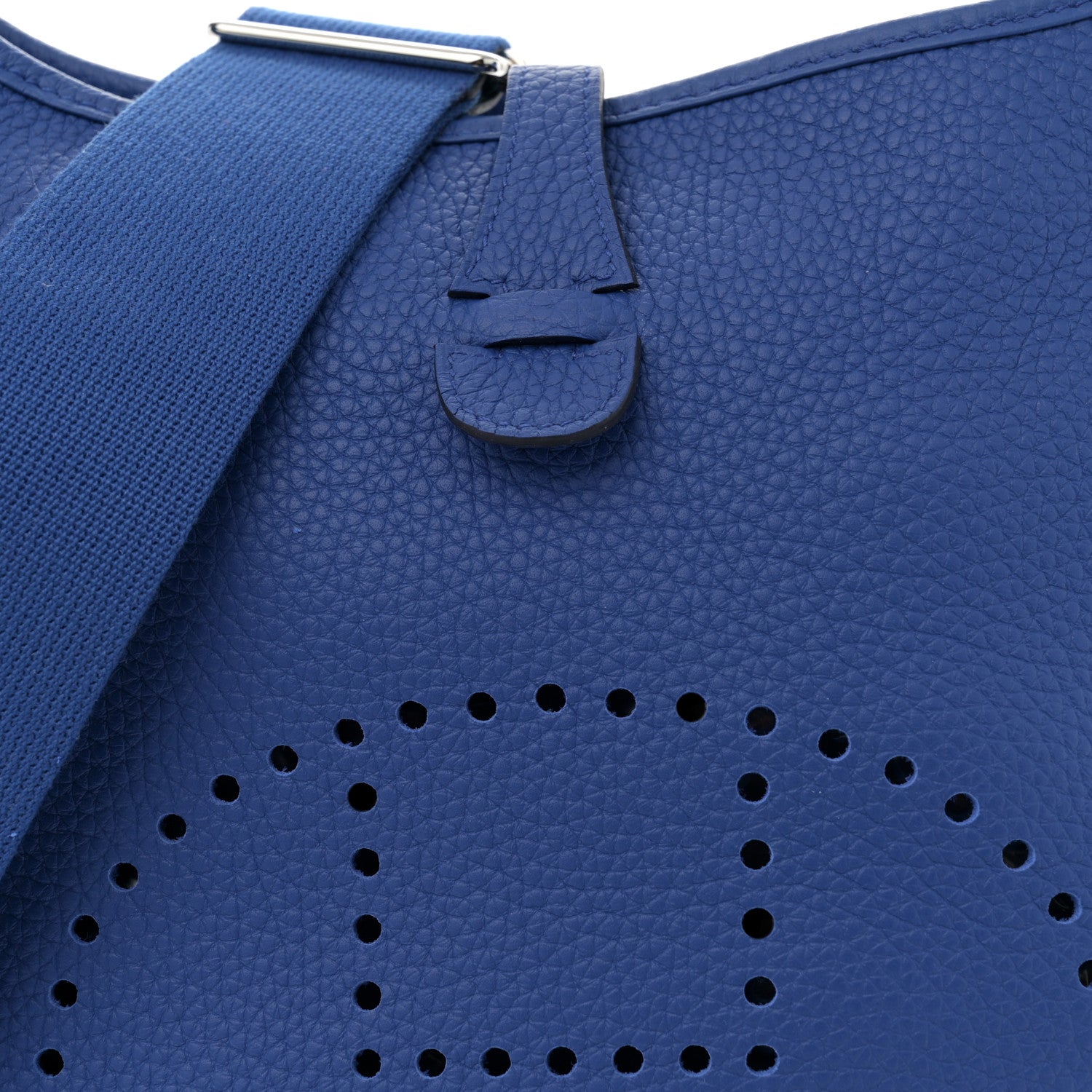 Hermes Taurillon Clemence Evelyne III PM Bleu Royal 8 of 11