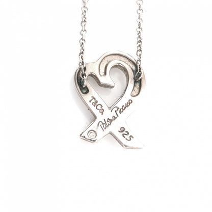 Tiffany Sterling Silver Paloma Picasso Loving Heart Pendant Necklace 4 of 6