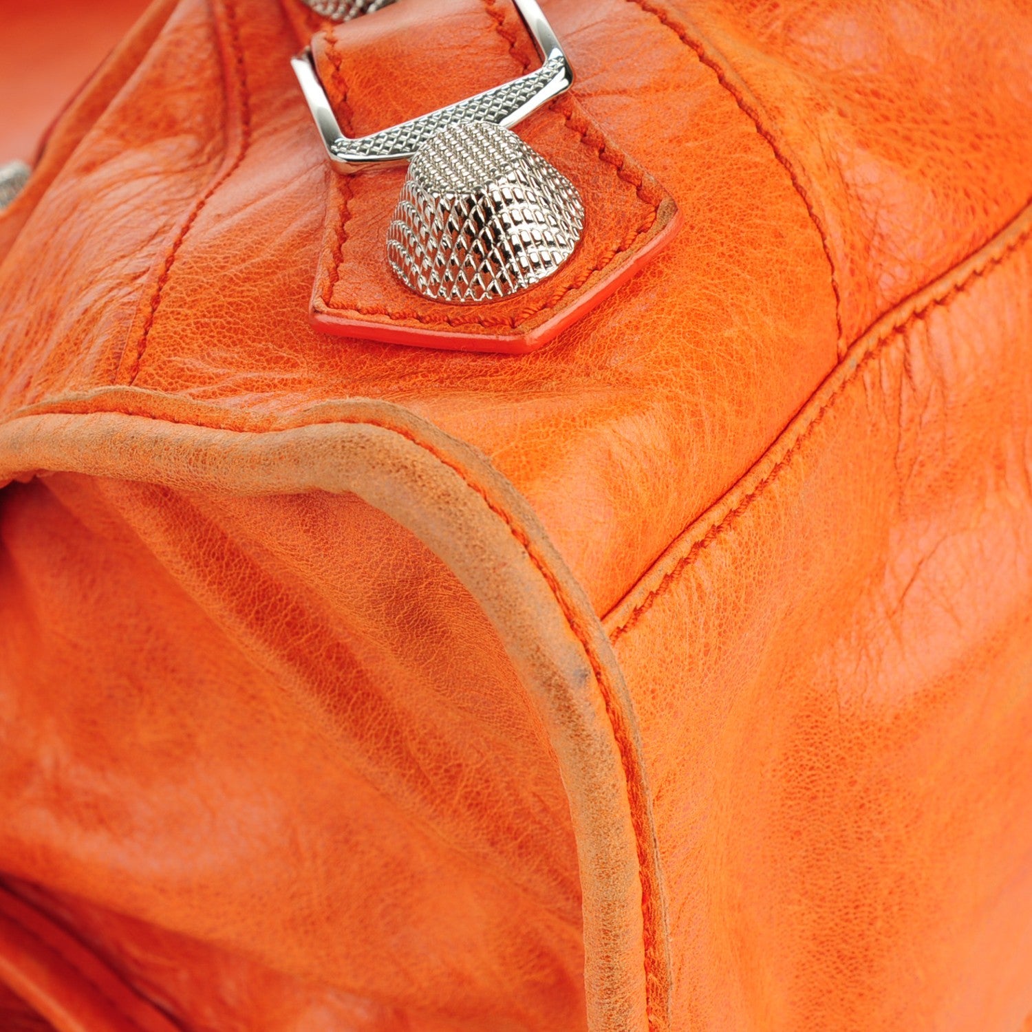 Balenciaga Agneau Giant 21 Silver Hardware City Mandarine 11 of 13