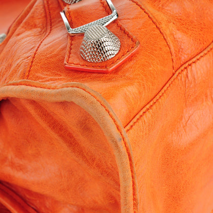 Balenciaga Agneau Giant 21 Silver Hardware City Mandarine 11 of 13
